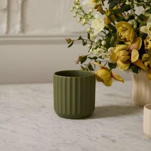 Willow Ridge Planter - Modern Ceramic Plant Pot - Minimal Indoor Planter
