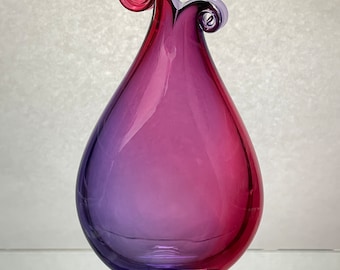 Medium Pink and Purple Curly Vase