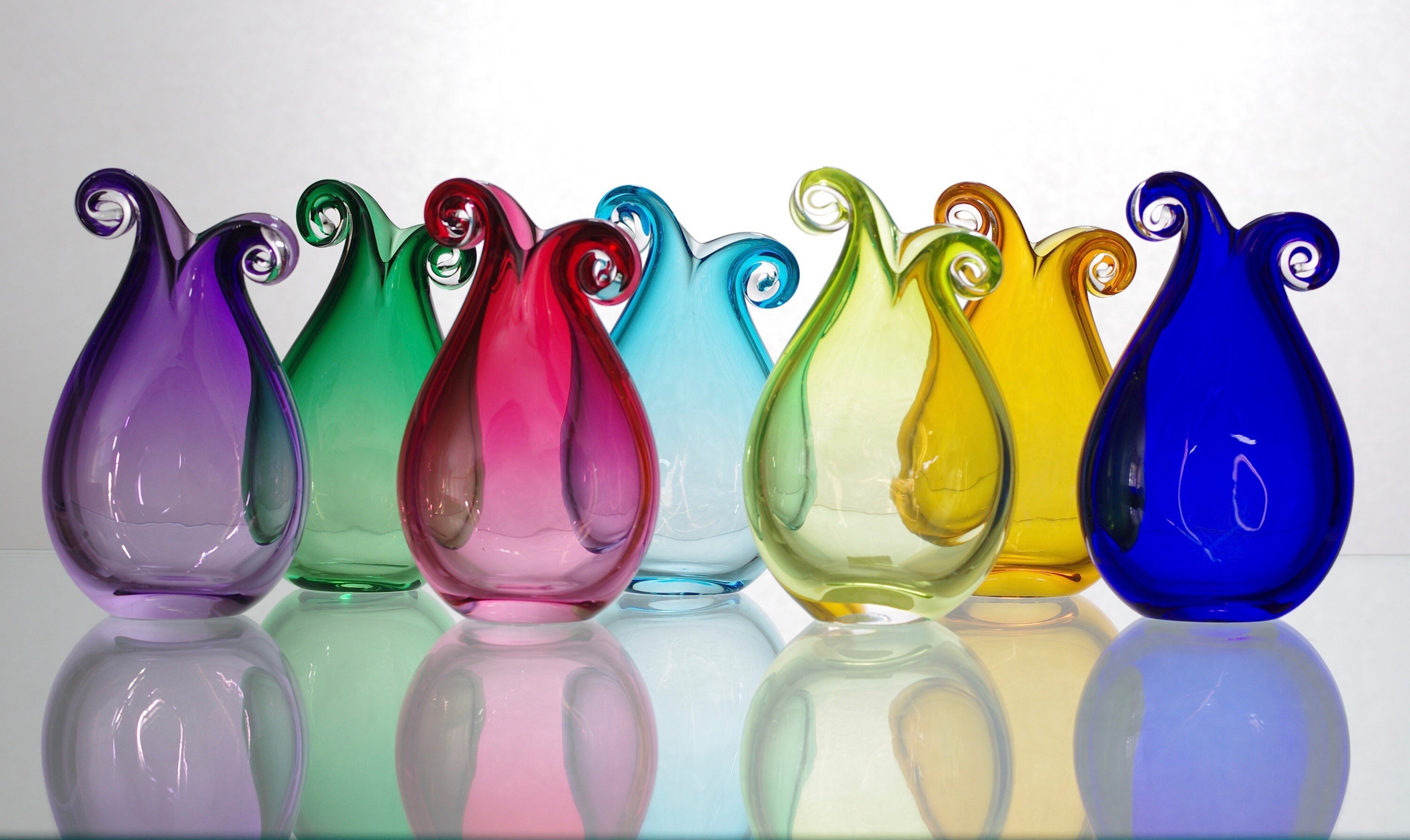 Hand Blown Vases for sale Only 2 left at 65