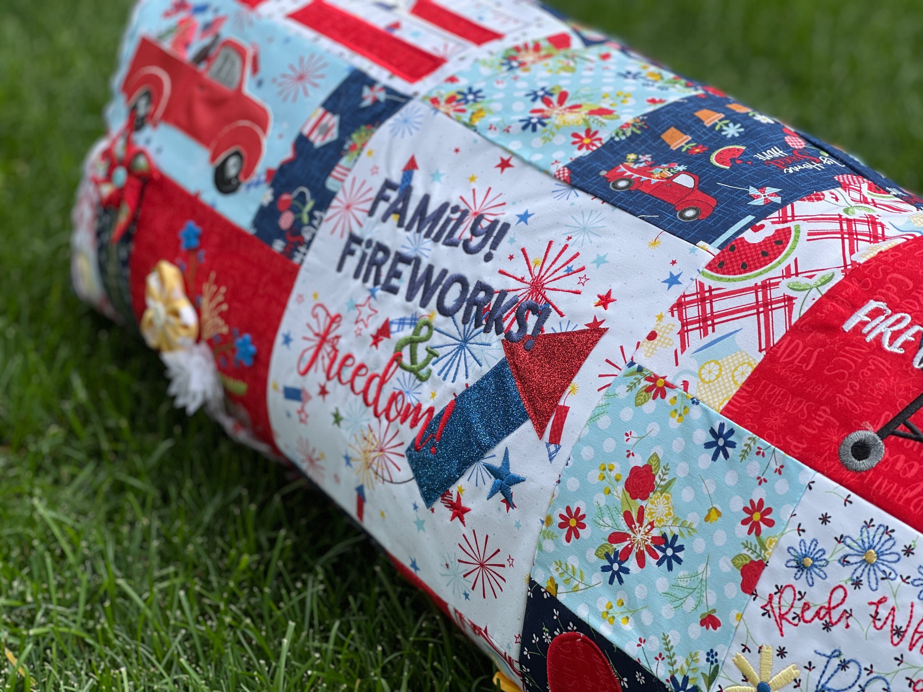 July Bench Pillow Pattern pattern Only Etsy