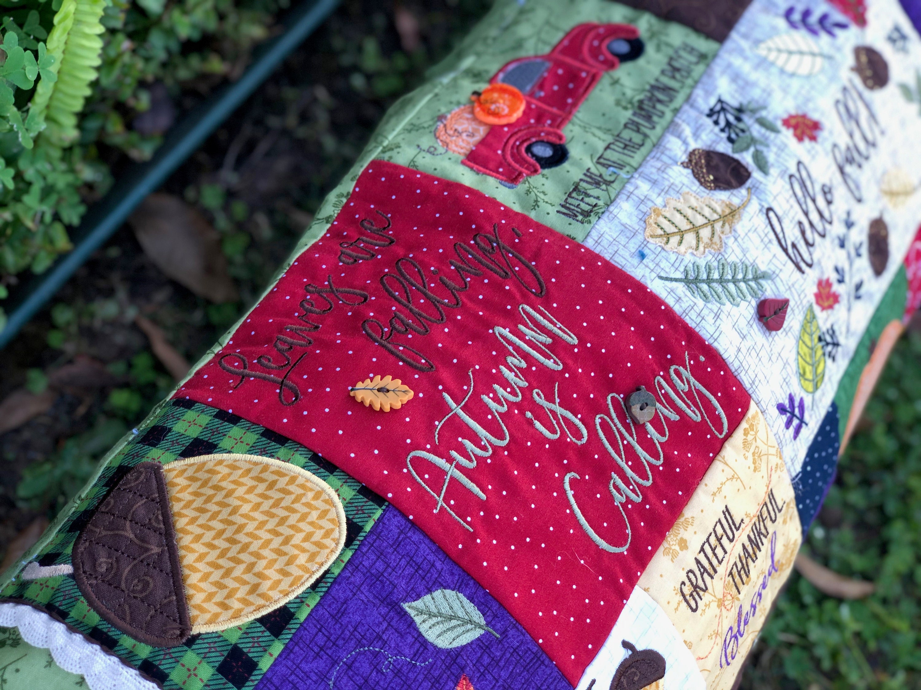 Fall Bench Pillow Pattern pattern Only Etsy