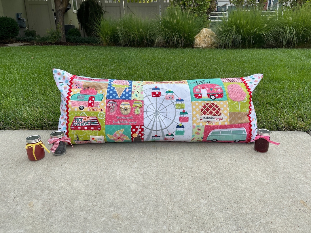 Carnival Bench Pillow Pattern pattern Only Etsy