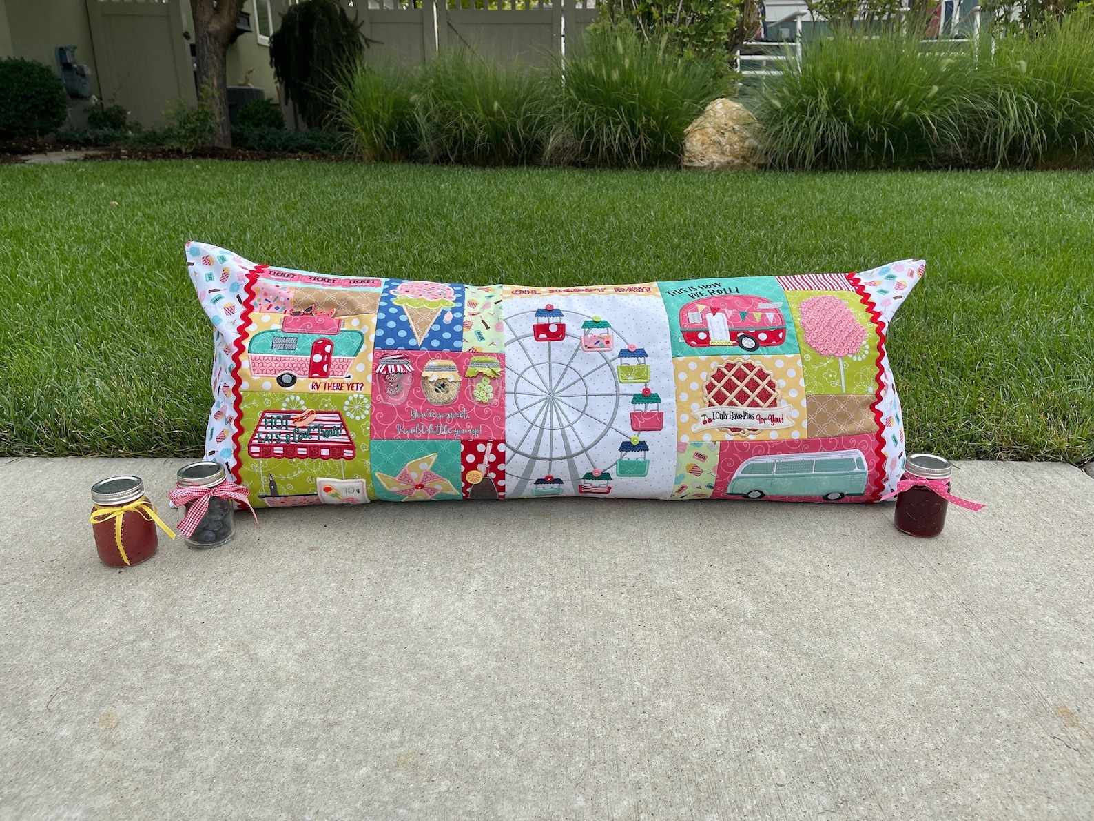 Carnival Bench Pillow Pattern Etsy