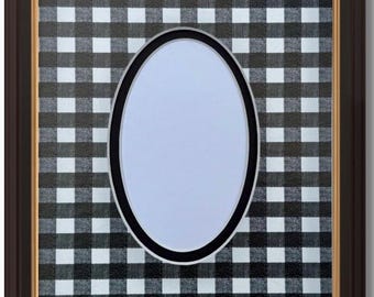 Tapete fotográfico de doble capa con cuadros en blanco y negro