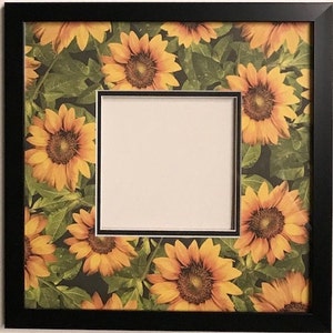Sunflowers Design Printed Double Layer Photo Mat