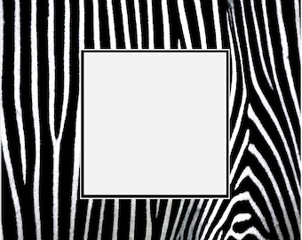 Zebra Printed Double Layer Photo Mat