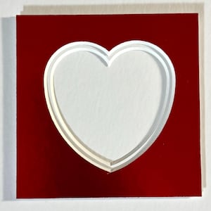 4x4 Heart Photo Mat