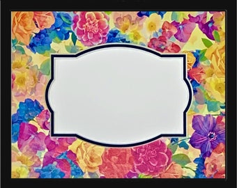 Floral Printed Double Layer Photo Mat