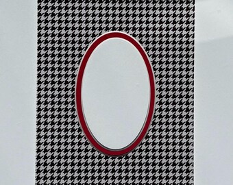 Tapete fotográfico de doble capa con diseño de pata de gallo en blanco y negro