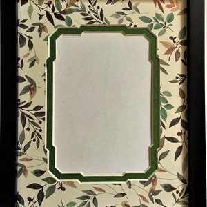 11x14 Floral Vines Angle Array Cut Double Layer Photo Mat