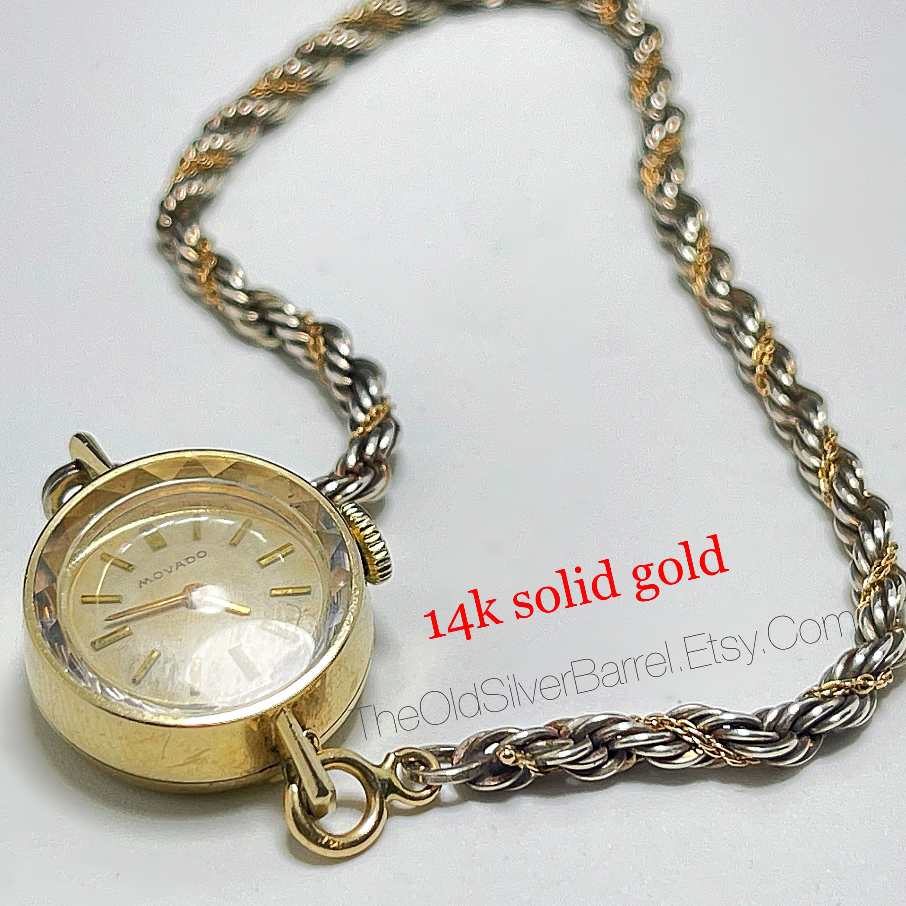 Movado 14k solid gold deals watch