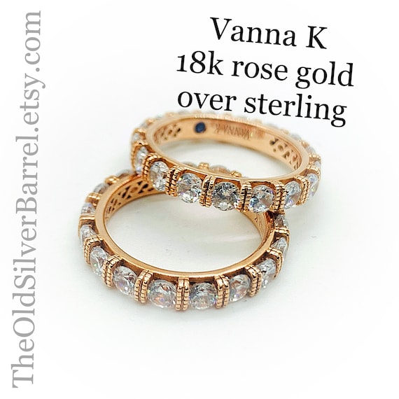 Vanna K rose gold eternity ring, gold diamond ete… - image 1