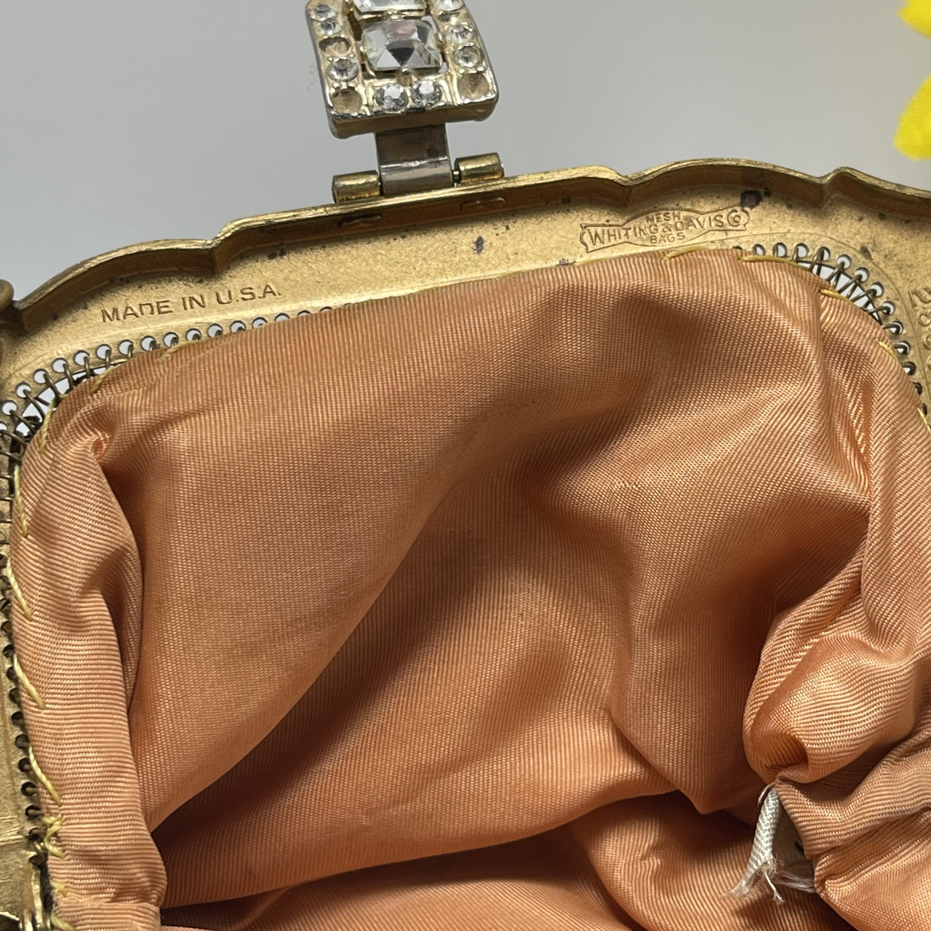 Vintage Whiting and Davis Gold Mesh Purse, Whiting & Davis