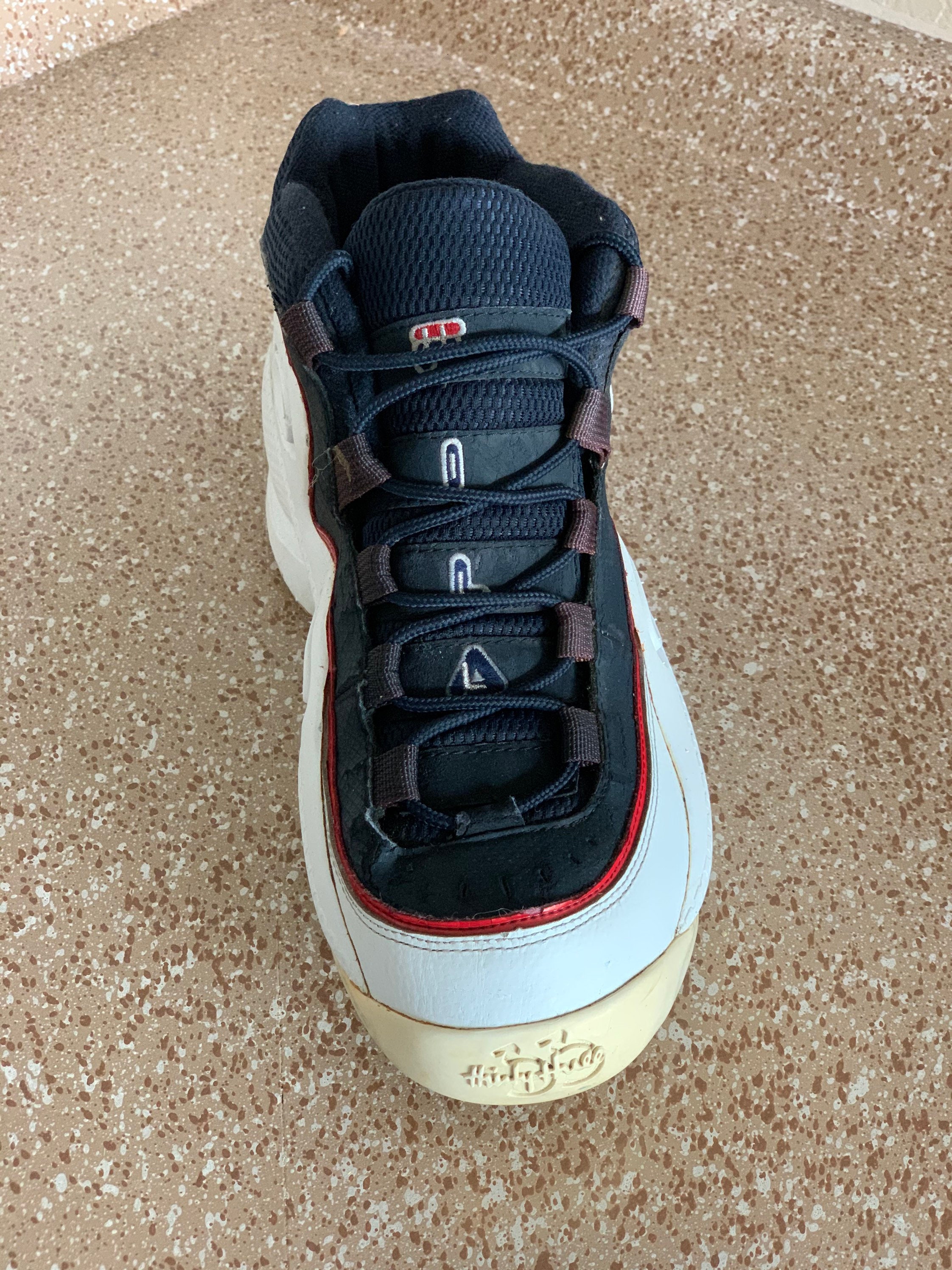 Vintage Pistons Grant Hill 33 Autographed Worn Fila Shoe, on Sale