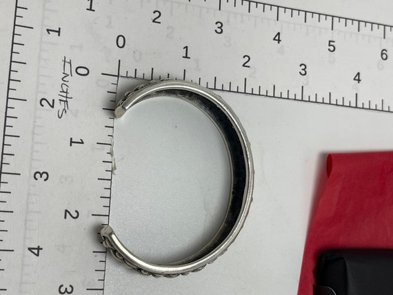 Sterling weaved cuff bracelet - image 4