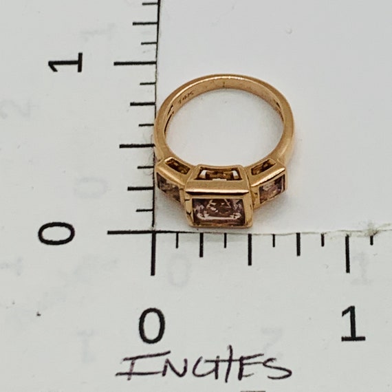 14k Pink morganite ring, 14kt rose gold morganite… - image 7