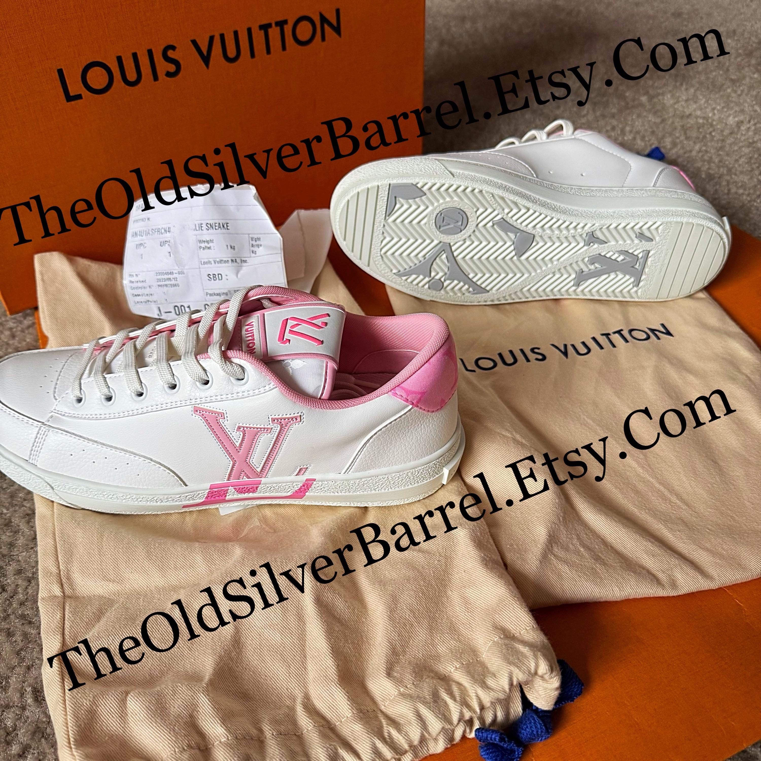Authentic Louis Vuitton Charlie Sneakers Rose Clair Size 40