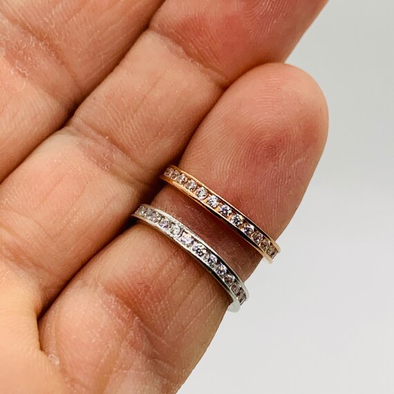 Sterling stacking rings, silver stacking rings, r… - image 2