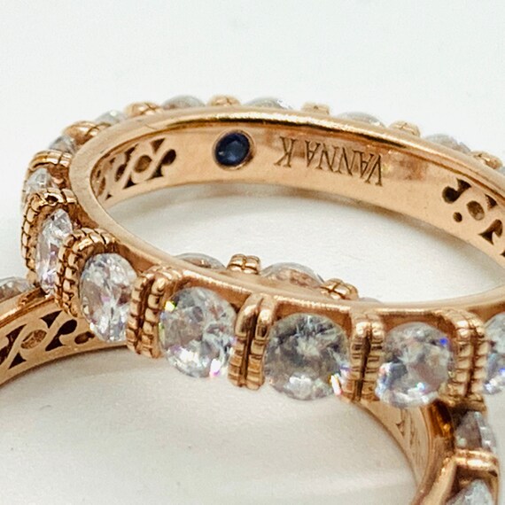 Vanna K rose gold eternity ring, gold diamond ete… - image 2