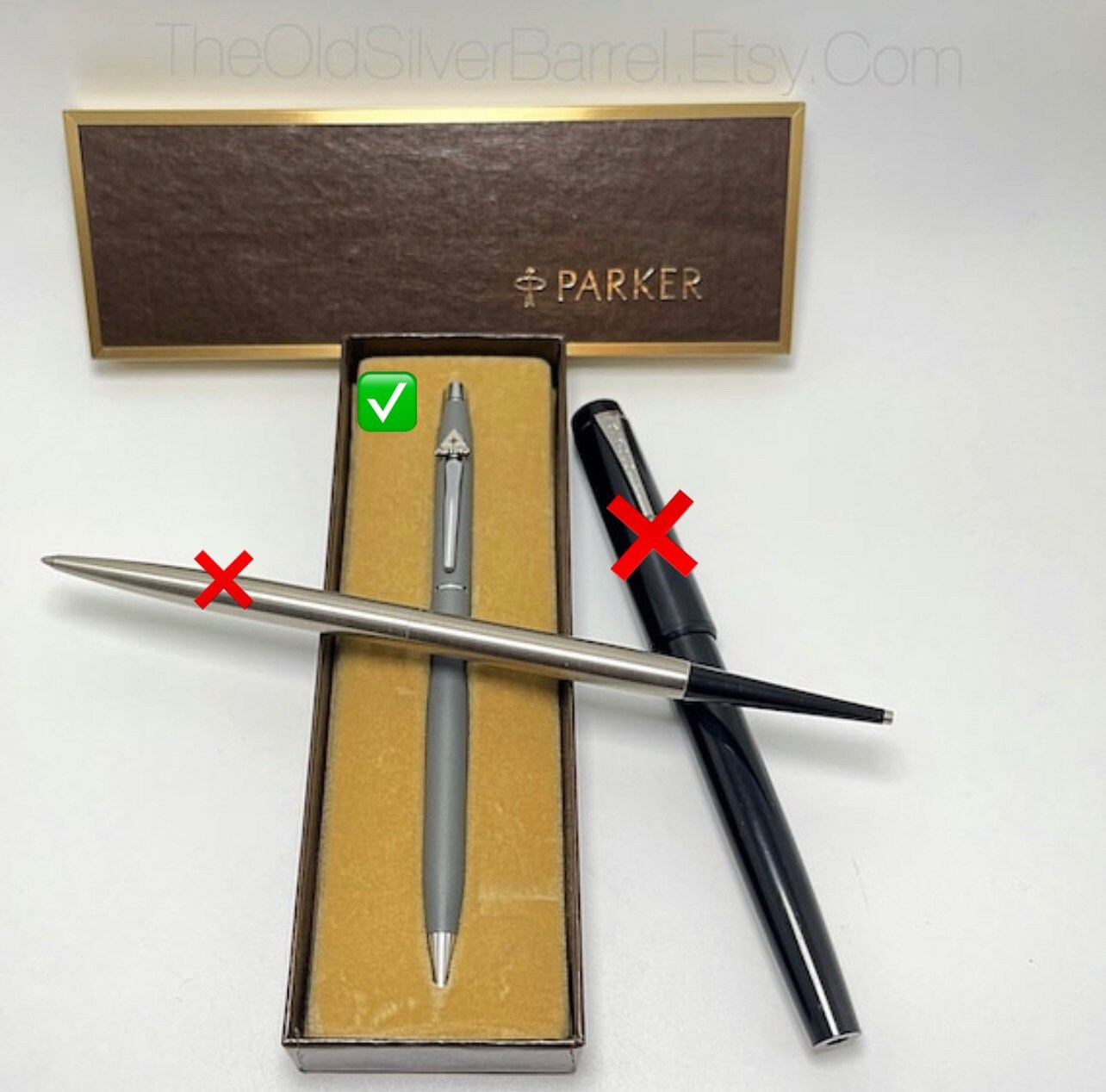 Vintage 1960's Parker Pen , Vintage Cross Classic Century, Satin