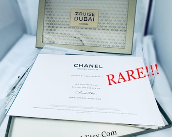 Chanel Dubai cruise catalog, authentic Chanel, rare Chanel, Karl lagerfeld, Chanel modeling, Chanel photo shoot, Chanel photos, full set
