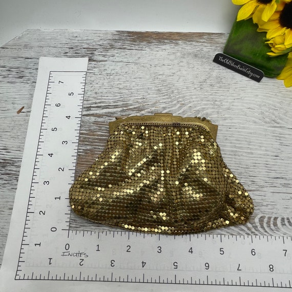 Vintage whiting and Davis gold mesh purse, whitin… - image 7