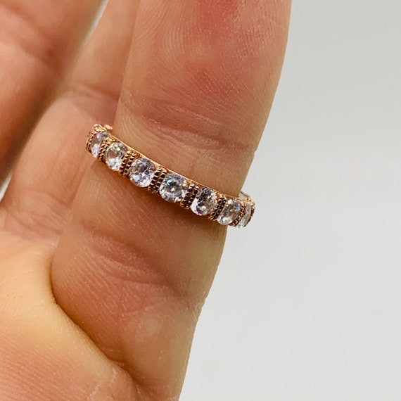 Vanna K rose gold eternity ring, gold diamond ete… - image 4