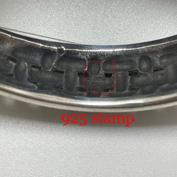 Sterling weaved cuff bracelet - image 3