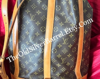 Louis Vuitton authentic Monogram Randonnee vintage bag Uniqe Shape Pack Bag LOUIS VUITTON Backpack Bag Monogram Canvas Randonnee GM main image 4