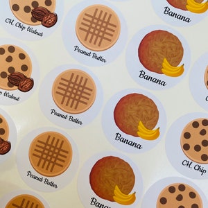 Cookie Flavor Stickers / dessert flavor stickers