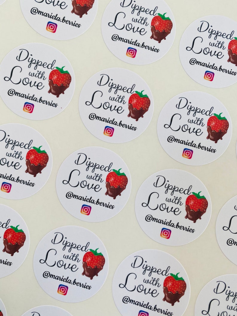 Dipped with Love Stickers