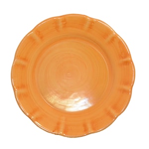 Vietri Hand Made Plain Terracotta Dinner Plate. Made in Italy.
