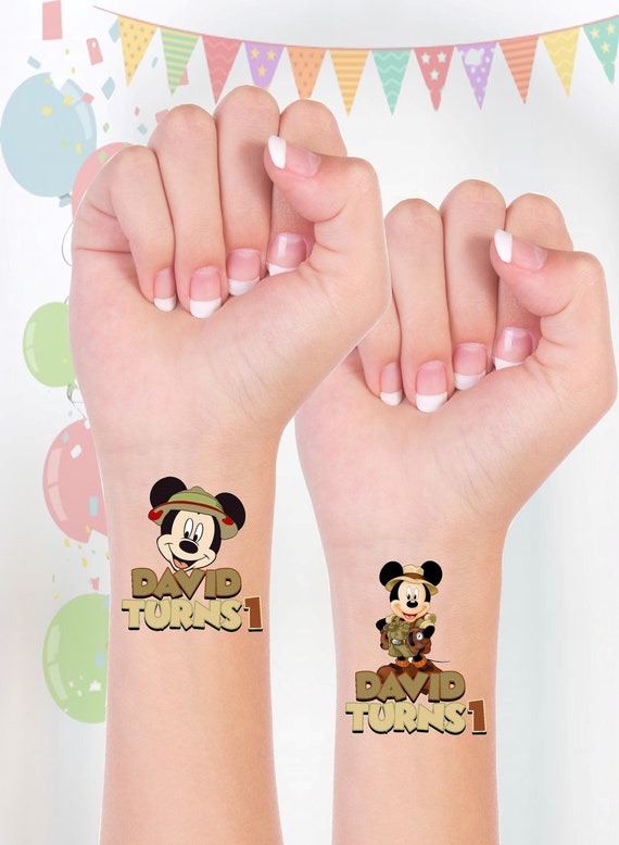 mickey mouse tattoo design minimalist｜TikTok Search