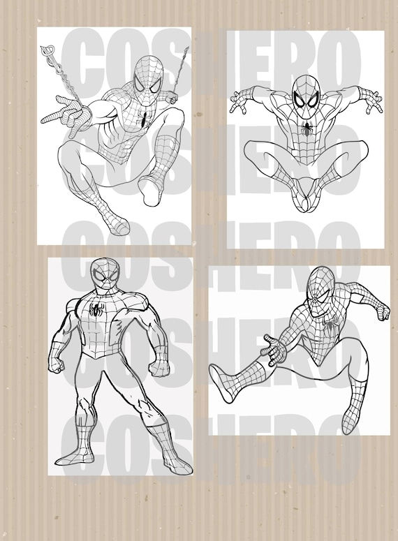 Spiderman coloring pages on