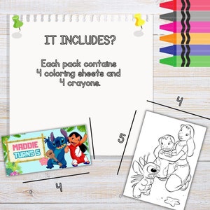 Lilo and Stitch, Lilo and Stitch Mini Coloring Pages and Crayons, Lilo ...