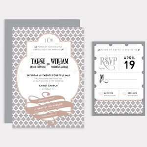 DIY Druckbare & personalisierte Vintage Ticket Hochzeitseinladung - Digitale Datei