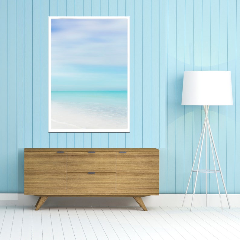 Coastal Beach House Wall Decor Florida Beach Art Pastel Blue Etsy