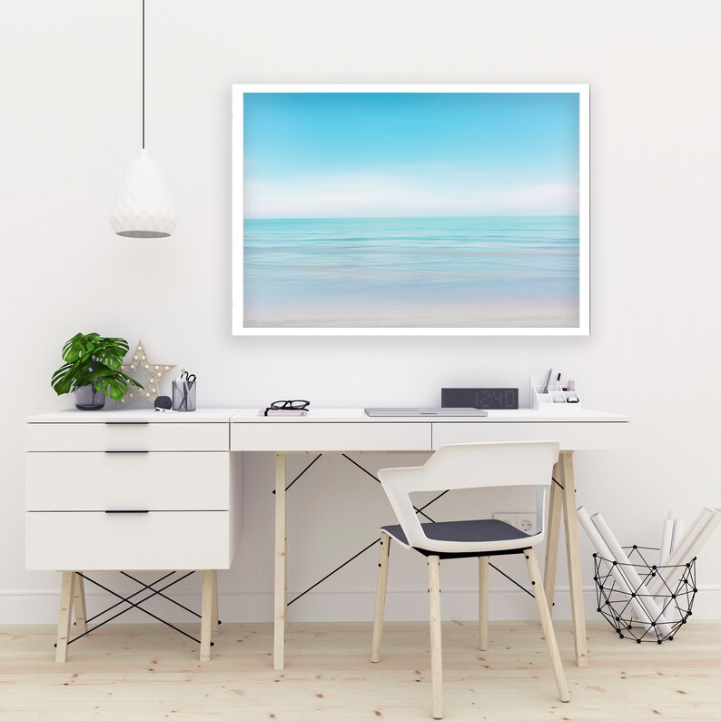 Coastal Beach House Wall Decor Florida Beach Art Pastel Blue Etsy