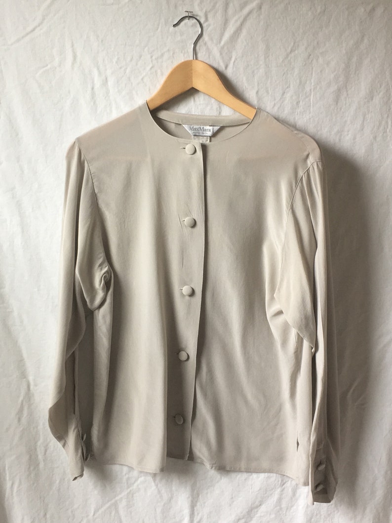 Vintage Max Mara Henley Blouse