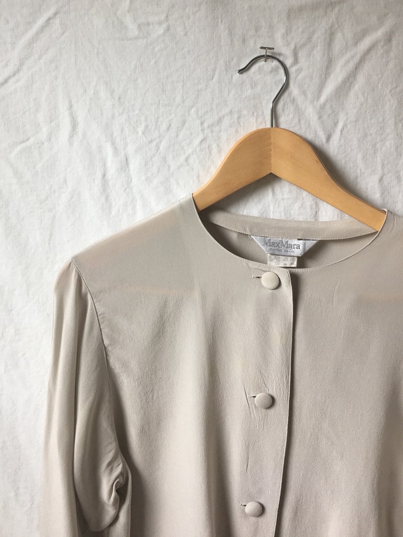 Vintage Max Mara Henley Blouse
