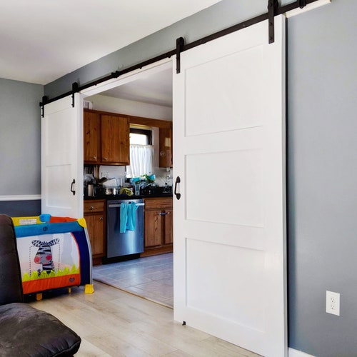 Farmhouse Sliding Barn Door Or Double Doors Up To 40 Farmhouse Sliding Barn Door Or Double, Wide Sliding Barn Doors