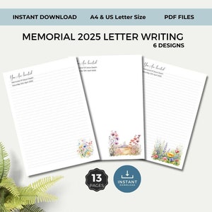 Carta conmemorativa imprimible para los testigos de Jehová en 2025, material de papelería, descarga instantánea, suministros para el ministerio, invitación conmemorativa