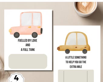 JW Pioneer Fuel Gift Card Printable, Gas Money Holder Set of 4 PDF