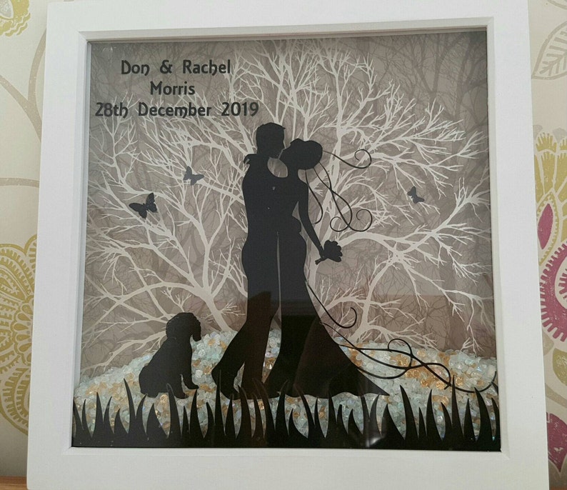 12 Personalised Shadow Box Picture Frame Wedding Etsy