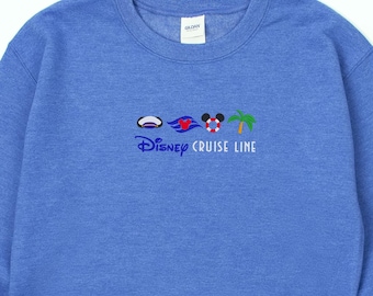Disney Cruise Line-karaktärer Unisex Crewneck-tröja | Disney Cruise | Önska | Dröm | Öde