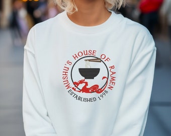 Embroidered Mushu's House of Ramen Unisex Crewneck Sweater | Disney World | Mulan | Disneyland