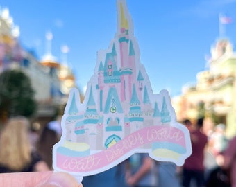 Naklejka winylowa Zamek Kopciuszka | Naklejka Magic Kingdom
