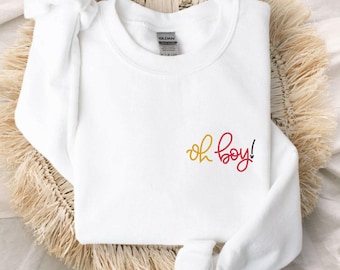 Musse Pigg Oh Boy Broderad Rundkragetröja | Walt Disney World | Disneyland