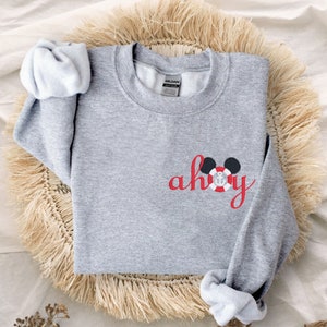 Embroidered Disney Cruise Line Ahoy Unisex Crewneck Sweater | Disney Cruise Sweater | Wish | Dream