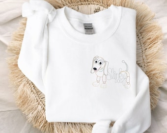 Sudadera unisex con cuello redondo y bordado con autógrafo de Slinky Dog / Sudadera de Disney World / Magic Kingdom / Disneyland